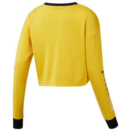 Reebok Γυναικεία μακρυμάνικη μπλούζα crop top Reebok Γυναικεία μακρυμάνικη μπλούζα crop top